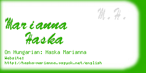 marianna haska business card